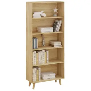WOLTU Bibliothèque à 5 Casiers Ouverts, Étagère sur Pied, Rangement Mu... pas cher