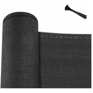 WOLTU Brise Vue, Clôture Jardin Extérieure en HDPE 280g/m², Protection Contre Soleil, Vent, UV, 1,8x15 m, Anthracite W0UETT0100Vendu parcdiscount