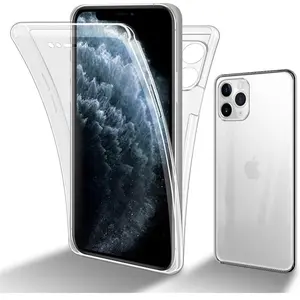 Comparateur de prix : Cadorabo Hoesje geschikt voor Apple iPhone 11 PRO in TRANSPARANT - 360° Full Body Case Cover Beschermhoes Voor- en achterbescherming, all-round bescherming met displaybescherming