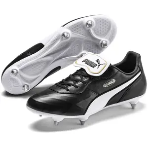 Puma King Top SG Sportschoenen - Maat 42 - Mannen - zwart/wit/goud pas cher