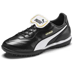 PUMA Mixte King Top TT Chaussure de Football, Puma Black Puma White, 47 EU pas cher