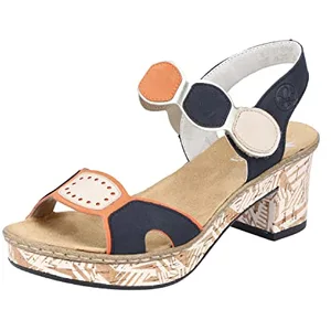 Sandalen Rieker 63876-90 Marine pas cher