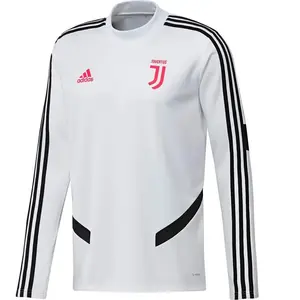 Haut d'entrainement Blanc/Noir Homme Adidas Juventus pas cher