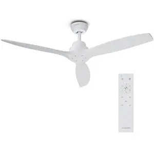 Klarstein Santa Elena Ventilateur de Plafond - 132 cm, Pales en Bois, ... pas cher