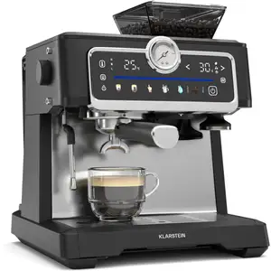 Klarstein GrandPresso Machine à expresso 20 bars broyeur intégré mouss... pas cher