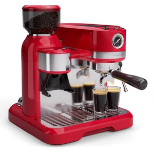 Klarstein Bella Café Machine à expresso Vintage Broyeur 19 bars Mousse... pas cher