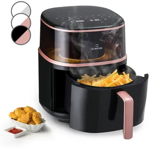 Friteuse à air chaud - Klarstein Air Bloom 1500W 7,5L 16 programmes - Noir