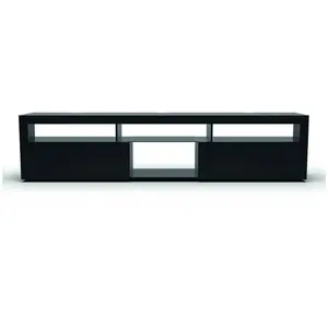 Meuble TV - KLARSTEIN - Elgin - 150 x 30 x 40 cm - Noir - Éclairage LED intégré pas cher