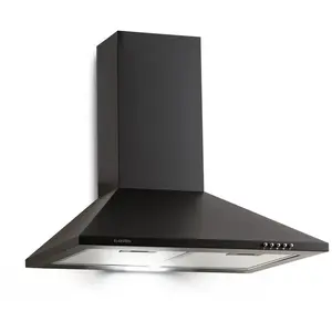 Comparateur de prix : Klarstein Zugspitze 60 Hotte aspirante murale décorative 60cm - évacua...
