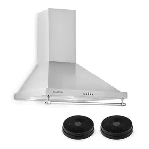 KLARSTEIN Montblanc Hotte aspirante + 2 filtres recyclage d'air 610m³/h - gris pas cher