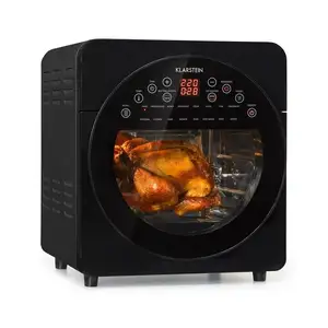 Klarstein AeroVital easy touch heteluchtfriteuse 1700W 14L 16 programma's zwart