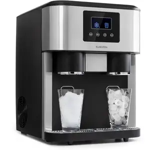 Klarstein Eiszeit Crush Ijsblokjesmachine - 2 Formaten - Crushed ice - Zilver