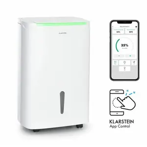 Comparateur de prix : KLARSTEIN DryFy Connect 30 Déshumidificateur d'air compression 30L/24h - Blanc