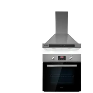 Four - Klarstein Kalahari Zelda Set + hotte aspirante 60cm - Inox pas cher