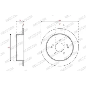 FERODO Disques de frein pour SSANGYONG: Actyon, Korando (Ref: DDF1992C) pas cher