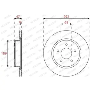 Remschijf DDF2786C Ferodo pas cher