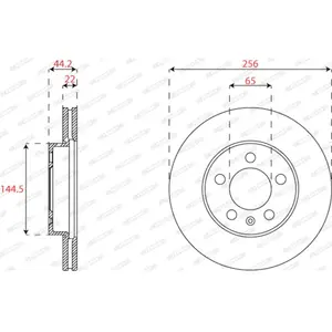 Remschijf DDF2663C Ferodo pas cher