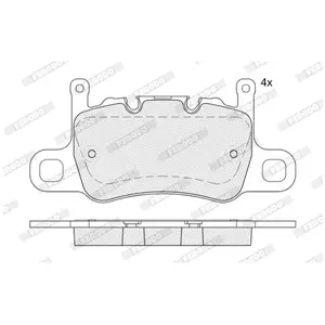 FERODO Plaquettes de frein X4 pour PORSCHE: 911, Cayman (Ref: FDB5366)Vendu paroscaro