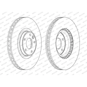 Remschijf DDF2601C1 Ferodo pas cher