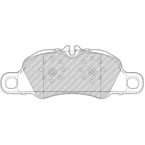 Remblokken set FDB5018 Ferodo pas cher
