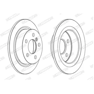 FERODO Disques de frein pour MINI: MINI (Ref: DDF2656C) pas cher