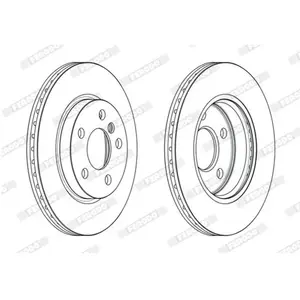 FERODO Disques de frein pour MINI: MINI & BMW: Série 2 (Ref: DDF2651C) pas cher
