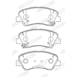 Remblokkenset schijfrem FDB5135 Ferodo pas cher