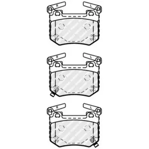 Comparateur de prix : Remblokkenset schijfrem FDB5150 Ferodo