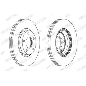 FERODO Disques de frein pour MAZDA: 5, 3 (Ref: DDF1312C) pas cher