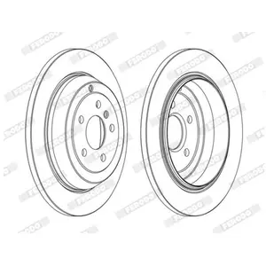 FERODO Disques de frein pour MERCEDES-BENZ: Classe ML, Classe R (Ref: DDF1530C) pas cher