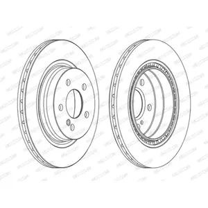 Remschijf DDF1700C Ferodo pas cher
