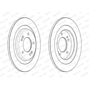 FERODO Disques de frein pour KIA: Ceed & HYUNDAI: i30 (Ref: DDF2482C) pas cher