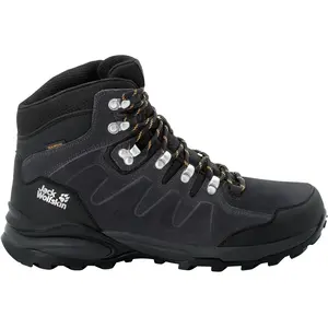Chaussures de randonnée Jack Wolfskin Refugio Texapore Mid Gris 45,5 pas cher