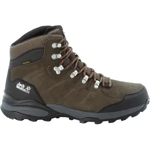Chaussures de randonnée Jack Wolfskin Refugio Texapore Mid Vert 47,5 pas cher