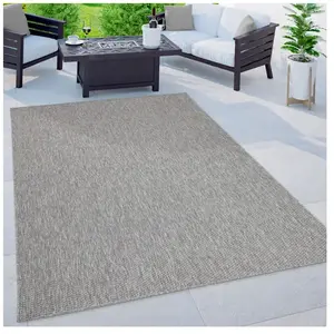 Paco Home Tapis Extérieur Balcon Terrasse Tapis Cuisine Uni Motif Mouc...