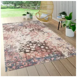 Tapis Exterieur Vintage Beige [200 cm rond] pas cher
