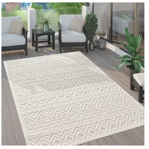 Paco Home Tapis Exterieur Terrasse Salon Cuisine Scandinave Motif Ethn...Vendu parcdiscount