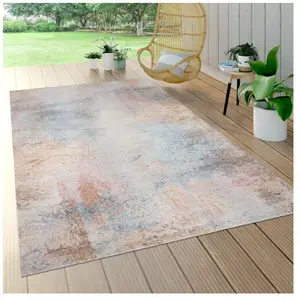 Tapis Intérieur & Extérieur, Poils Ras Pour Balcon Terrasse, Aspect Us... pas cher