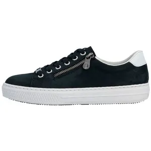 Basket Cuir Zip Rieker Manila - Bleu