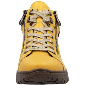 Basket Montante Cuir Rieker Odeon - Jaune pas cher