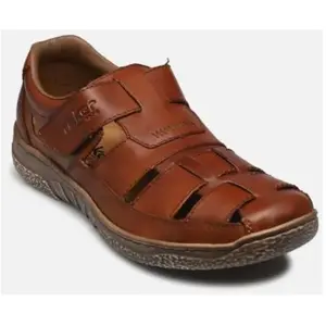 Sandales cuir - Homme - Marron - Ouvertes sur les côtés pas cher