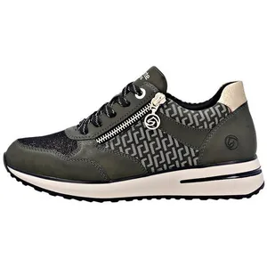 Basket à Lacets et Zip Remonte Gloria - Vert-combi pas cher
