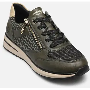 Basket à Lacets et Zip Remonte Gloria - Vert-combi pas cher