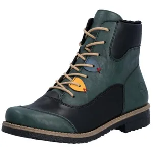 Rieker Bottes à lacets pour femme - Multicolore - 43 EU, multicolore, 43 EU