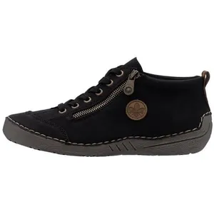 Basket Basse à Lacets - RIEKER - Morelia - Noir - Femme - Confort Exce... pas cher