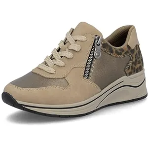 Basket Basse à Lacets Rieker Nabukino - Beige pas cher
