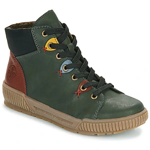 Basket Montante Rieker Montenegro - Vert Combi - Lacets - Femme pas cher