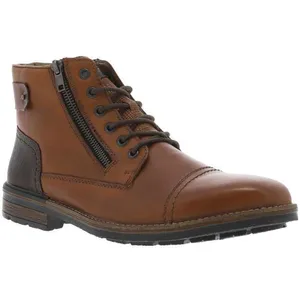 Bottine Homme en Cuir Rieker Clemont - Marron - Hauteur de la tige Moyenne - Fermeture à Lacets/Zip pas cher
