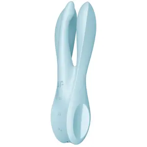 Comparateur de prix : Stimulateur de clitoris vibrant Threesome 1 Satisfyer Bleu