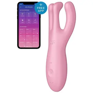 Satisfyer, vibrator, oplegvibrator, 'Treesome 4', 14 cm, met app, 3 mo...Vendu parbol
